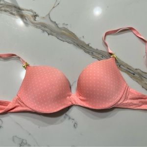 Pink Polka Dot Victoria’s Secret Bombshell Bra